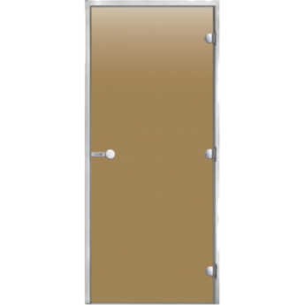 Дверь HARVIA с алюминиевой коробкой 8х21 стекло бронза