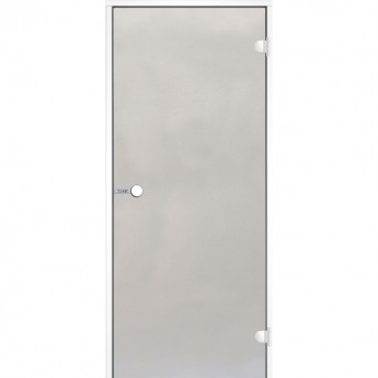 Дверь HARVIA с алюминиевой коробкой 8х21 стекло сатин Дверь HARVIA с алюминиевой коробкой 8х21 стекло сатин